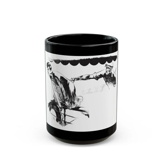 Give and Take (2), Collier's, February 11, 1928 - Black Coffee Mug-15oz-Go Mug Yourself