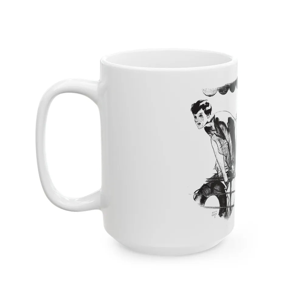 Give and Take (2), Collier's, February 11, 1928 - White Coffee Mug-Go Mug Yourself