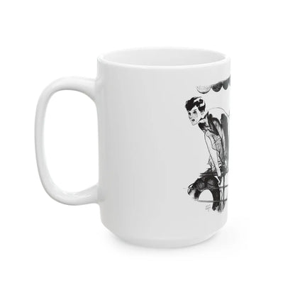 Give and Take (2), Collier's, February 11, 1928 - White Coffee Mug-Go Mug Yourself