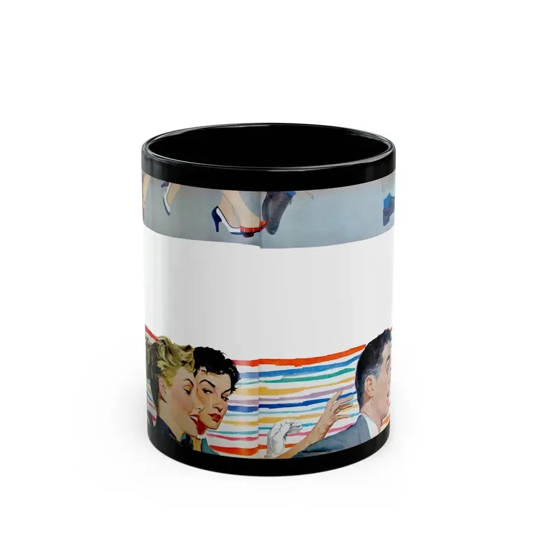 Give Me Just One Kiss by Virginia Lee, McCall's, 1953 - Black Coffee Mug 11oz - Go Mug Yourself