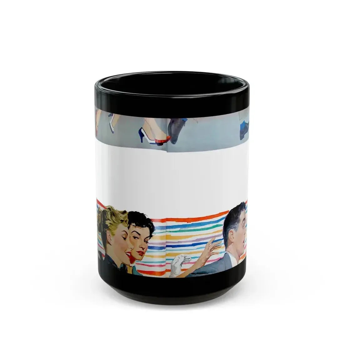 Give Me Just One Kiss by Virginia Lee, McCall's, 1953 - Black Coffee Mug 15oz - Go Mug Yourself