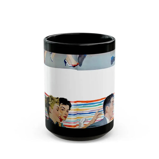 Give Me Just One Kiss by Virginia Lee, McCall's, 1953 - Black Coffee Mug 15oz - Go Mug Yourself