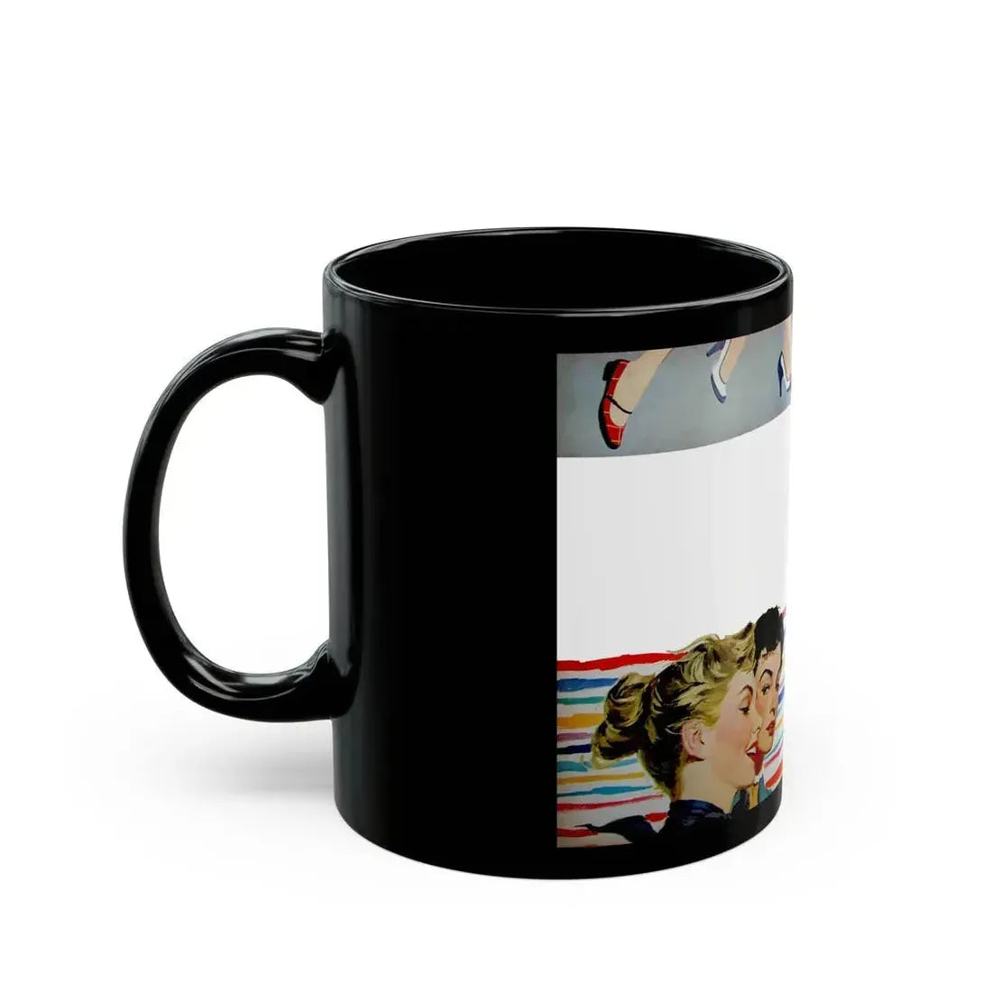 Give Me Just One Kiss by Virginia Lee, McCall's, 1953 - Black Coffee Mug - Go Mug Yourself