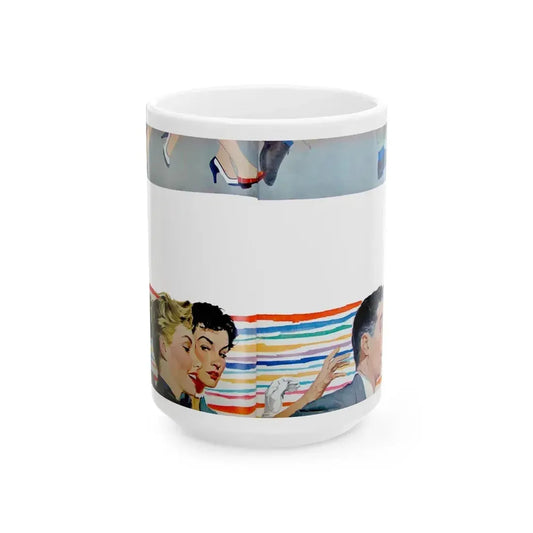 Give Me Just One Kiss by Virginia Lee, McCall's, 1953 - White Coffee Mug 15oz - Go Mug Yourself