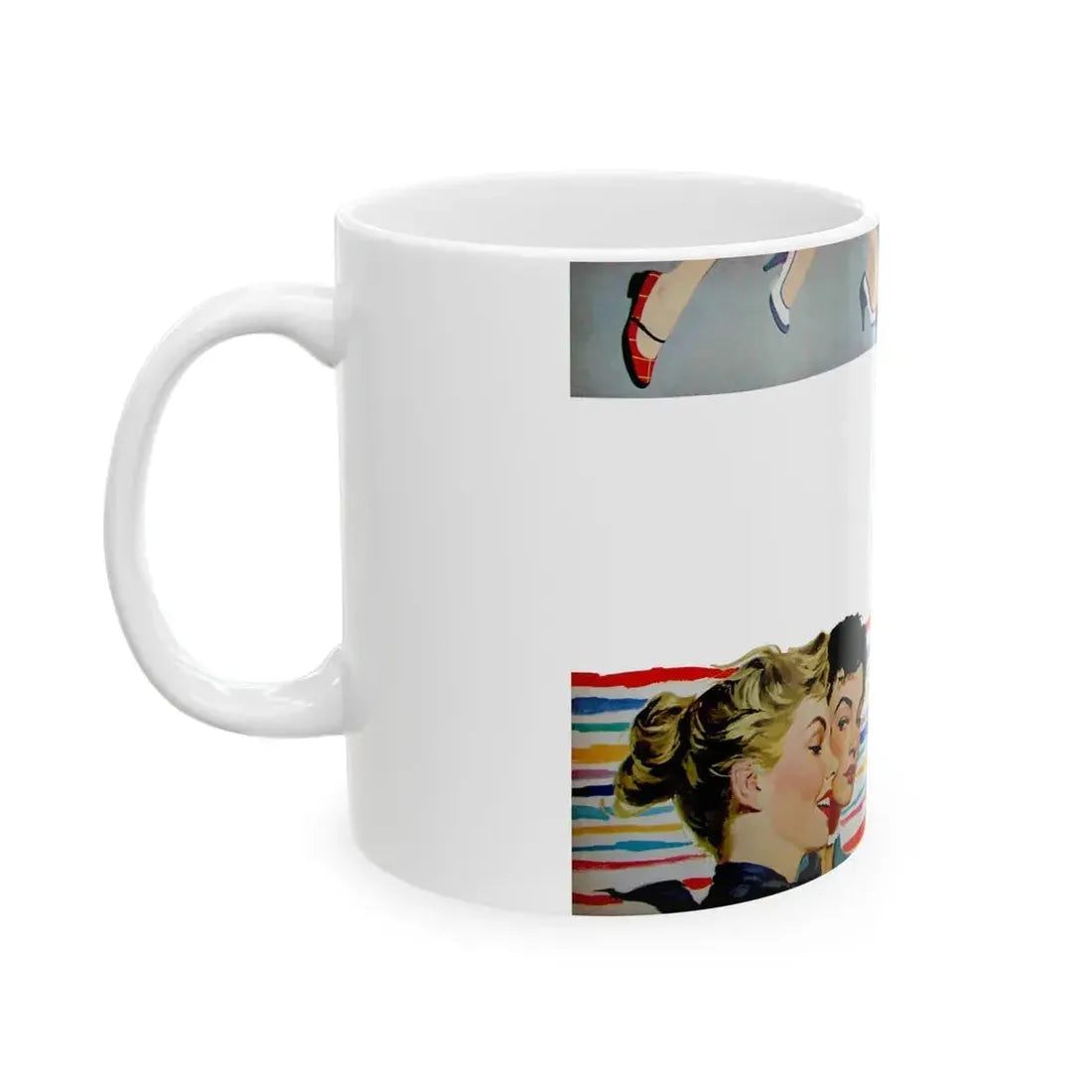 Give Me Just One Kiss by Virginia Lee, McCall's, 1953 - White Coffee Mug - Go Mug Yourself