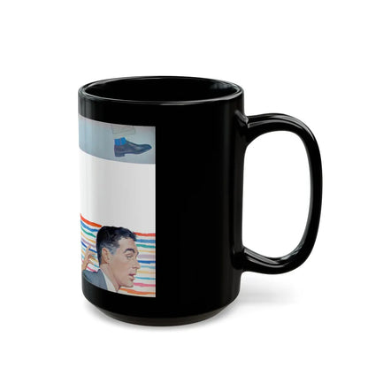 Give Me Just One Kiss by Virginia Lee, McCall's, 1953 - Black Coffee Mug-Go Mug Yourself