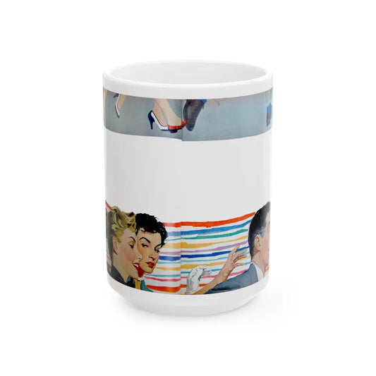 Give Me Just One Kiss by Virginia Lee, McCall's, 1953 - White Coffee Mug-15oz-Go Mug Yourself