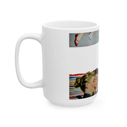 Give Me Just One Kiss by Virginia Lee, McCall's, 1953 - White Coffee Mug-Go Mug Yourself