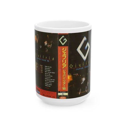 GIVFFRIZ JAPAN TOUR 85 (VHS COVER) - White Coffee Mug 15oz - Go Mug Yourself