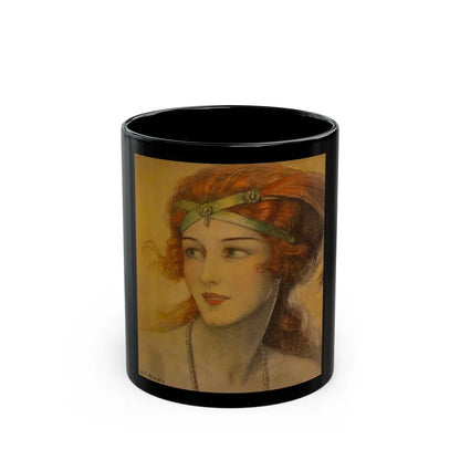 Glamour in Red, Hearst's International Magazine cover, March 1923 - Black Coffee Mug-11oz-Go Mug Yourself