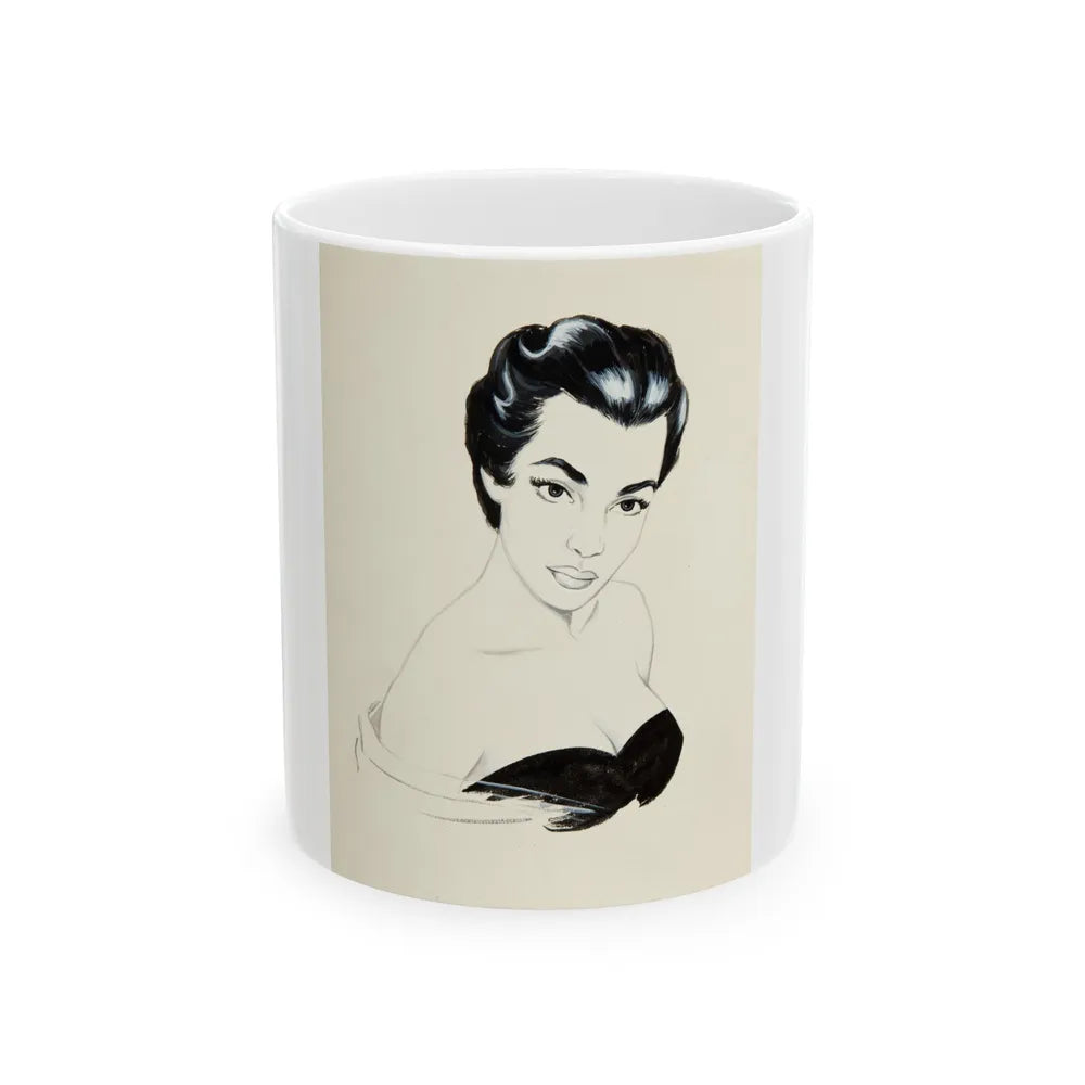 Glamour Portrait - White Coffee Mug-11oz-Go Mug Yourself