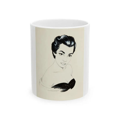 Glamour Portrait - White Coffee Mug 11oz - Go Mug Yourself