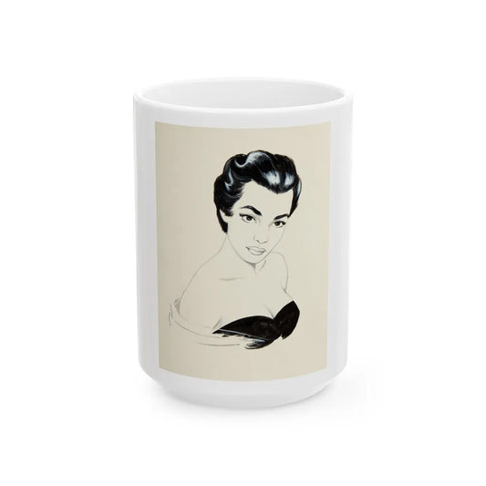 Glamour Portrait - White Coffee Mug-15oz-Go Mug Yourself