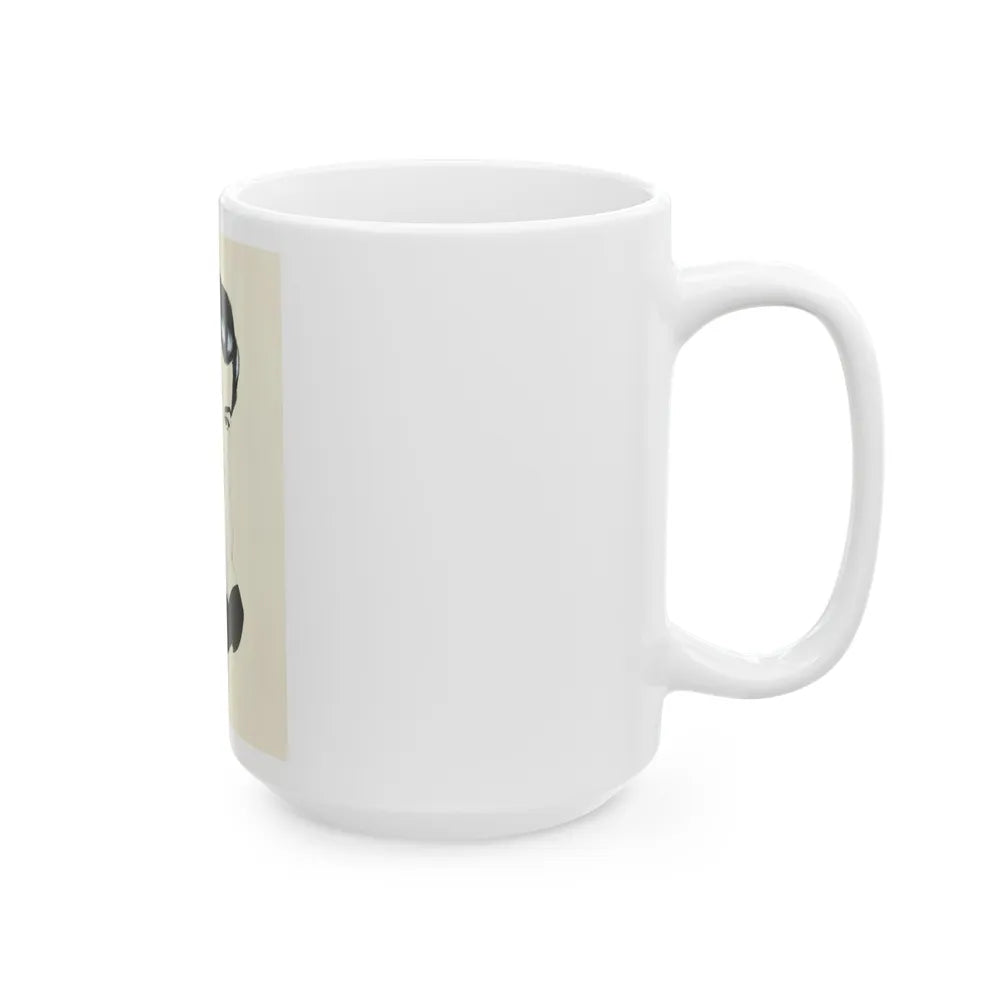 Glamour Portrait - White Coffee Mug-Go Mug Yourself