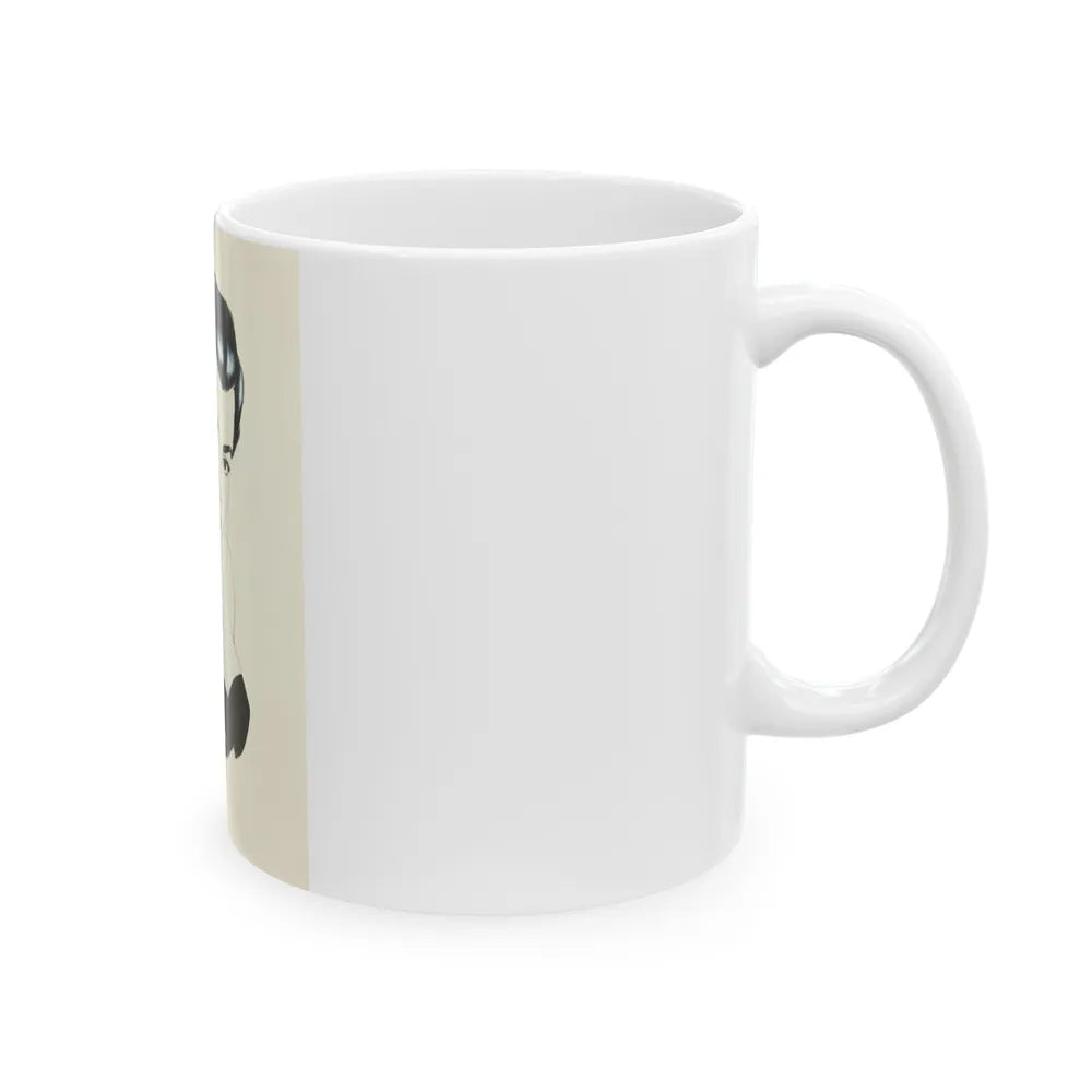 Glamour Portrait - White Coffee Mug-Go Mug Yourself