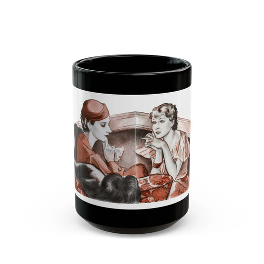 Glamour, The American Magazine, January 1934 - Black Coffee Mug-15oz-Go Mug Yourself