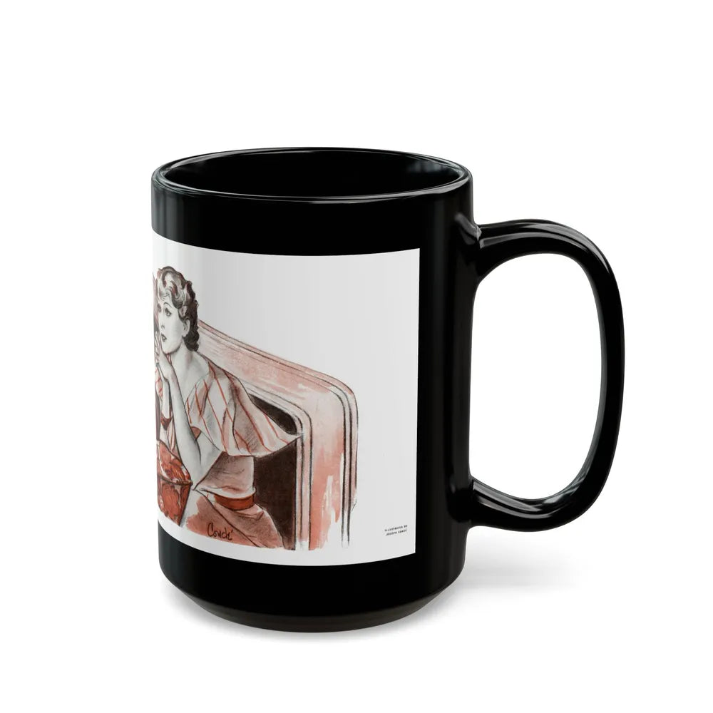 Glamour, The American Magazine, January 1934 - Black Coffee Mug-Go Mug Yourself