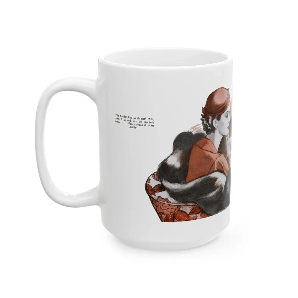 Glamour, The American Magazine, January 1934 - White Coffee Mug - Go Mug Yourself