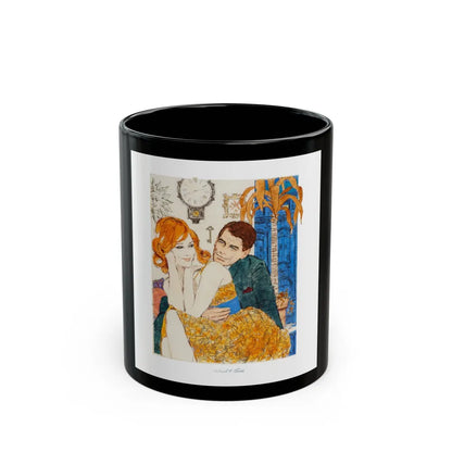 Glamourous Red Head Preliminary Artwork (1960) - Black Coffee Mug-11oz-Go Mug Yourself