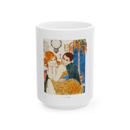 Glamourous Red Head Preliminary Artwork (1960) - White Coffee Mug-15oz-Go Mug Yourself