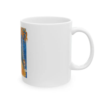 Glamourous Red Head Preliminary Artwork (1960) - White Coffee Mug-Go Mug Yourself