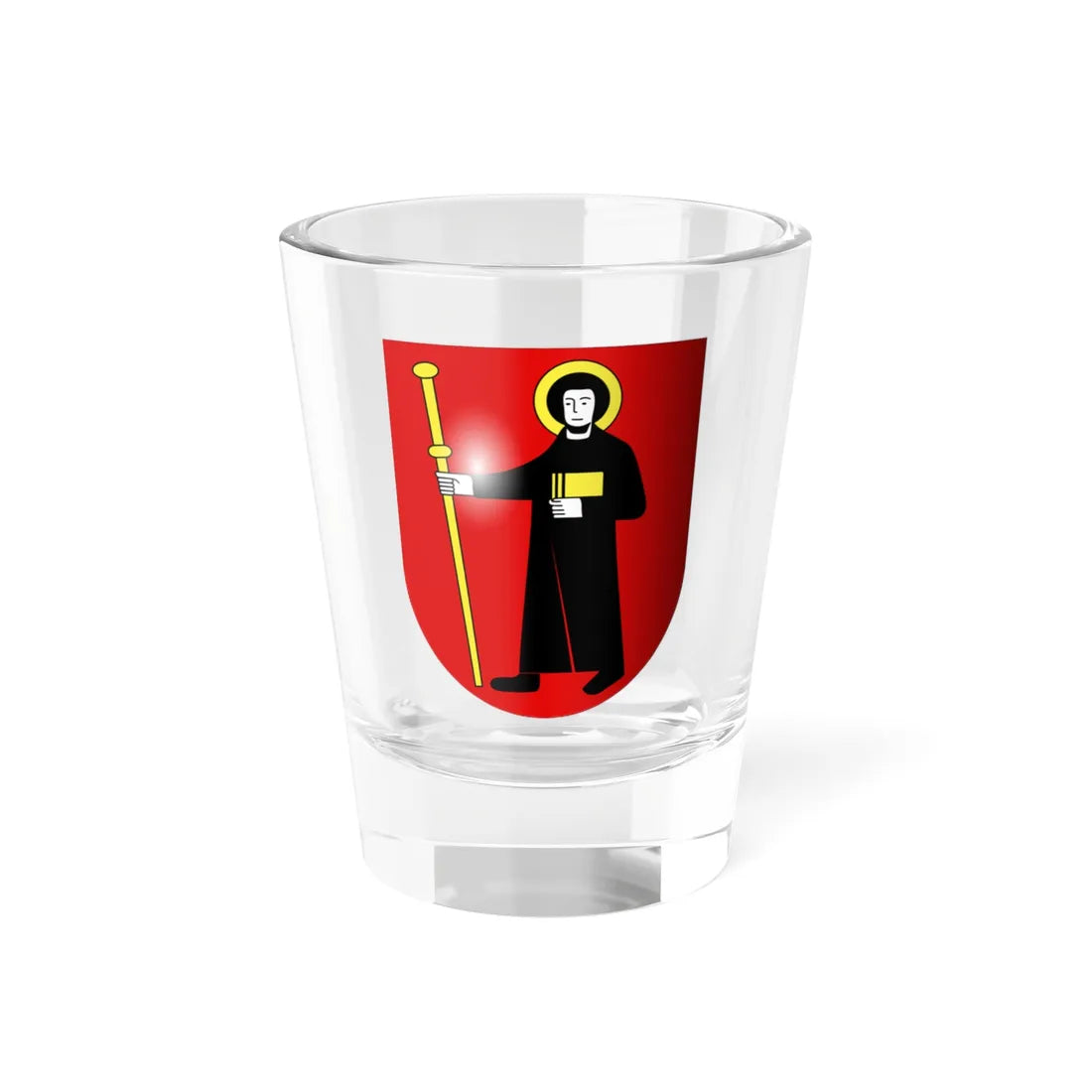Glaris-coat of arms 3d (Switzerland) (Coat of Arms) Shot Glass 1.5oz 1.5oz - Go Mug Yourself