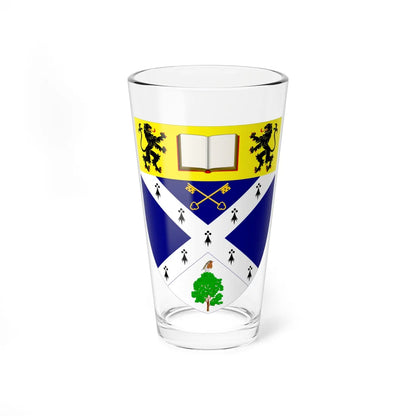 Glasgow Caledonian University arms (Scotland) (Coat of Arms) Pint Glass 16oz 16oz - Go Mug Yourself