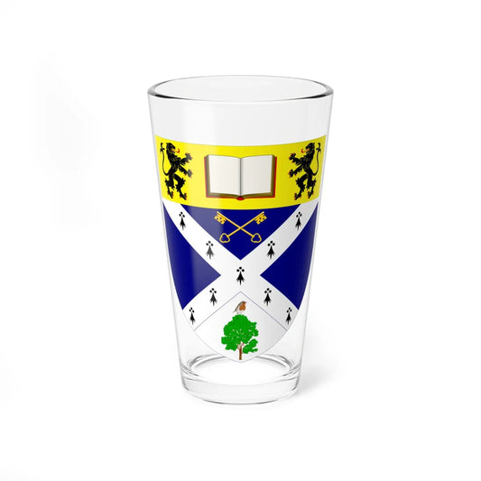 Glasgow Caledonian University arms (Scotland) (Coat of Arms) Pint Glass 16oz 16oz - Go Mug Yourself