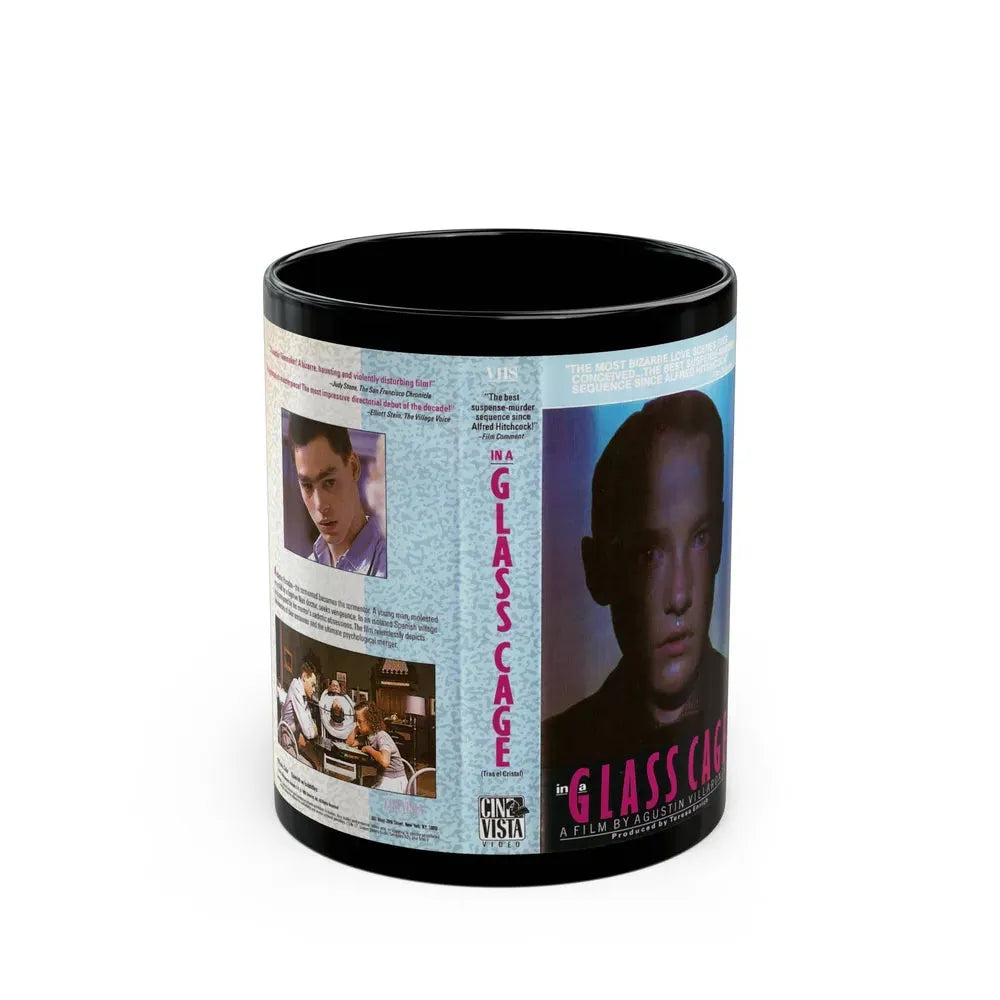 GLASS CAGE (VHS COVER) - Black Coffee Mug 11oz - Go Mug Yourself