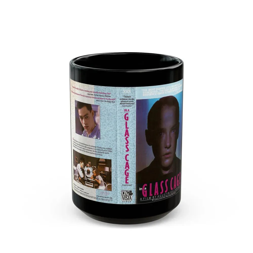 GLASS CAGE (VHS COVER) - Black Coffee Mug 15oz - Go Mug Yourself