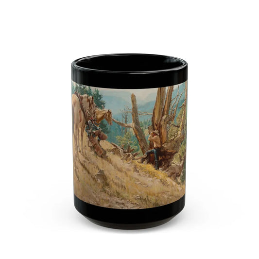 Glassing the Ridges - Black Coffee Mug-15oz-Go Mug Yourself