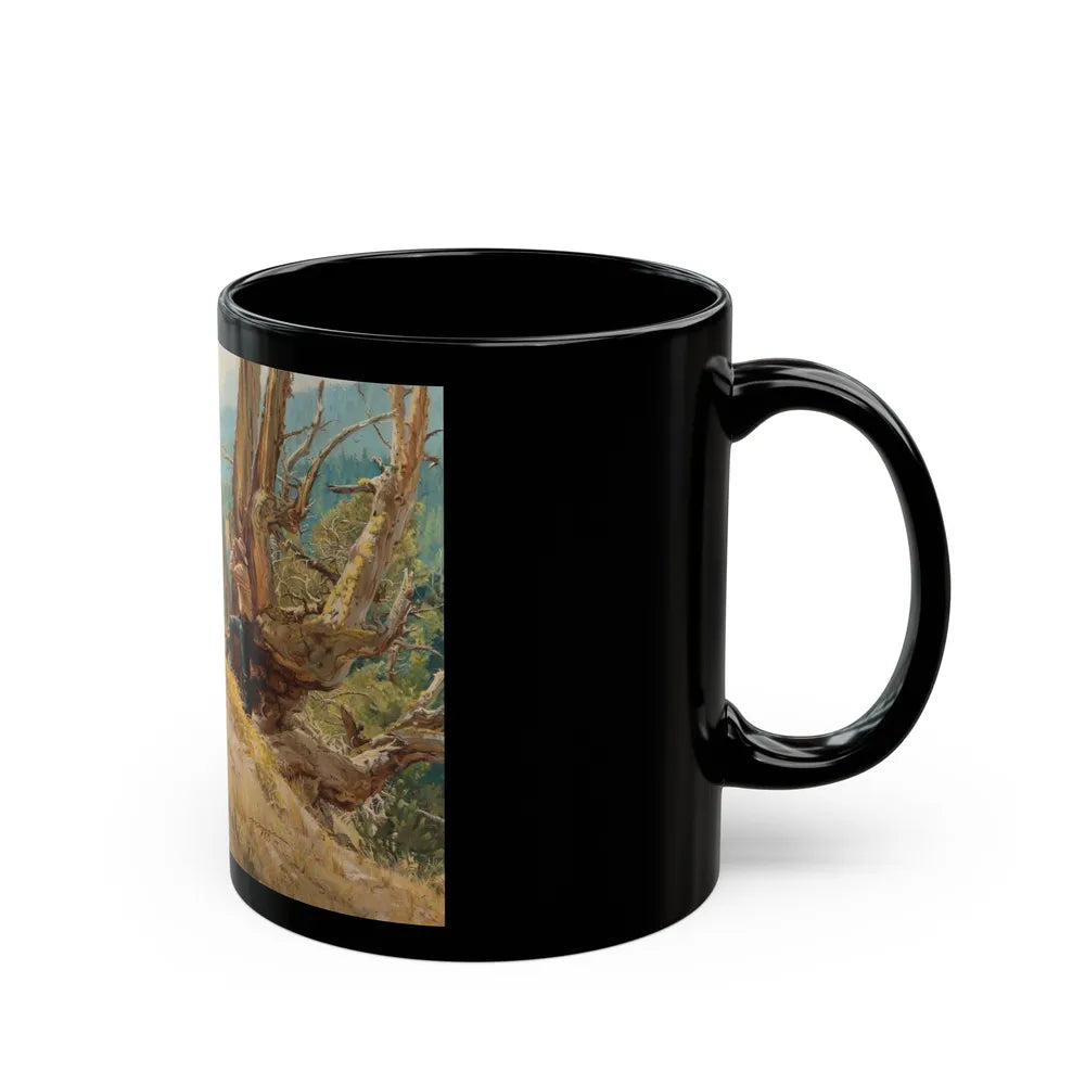 Glassing the Ridges - Black Coffee Mug-Go Mug Yourself