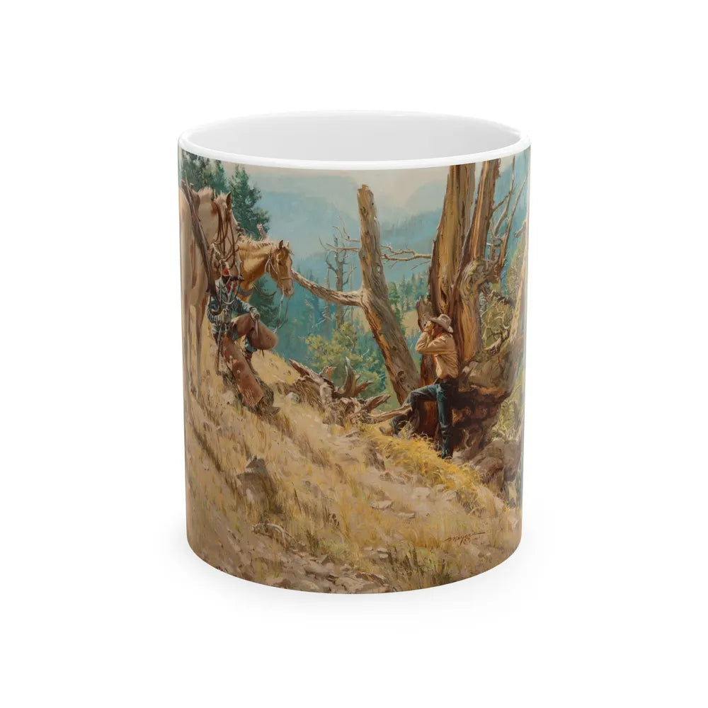 Glassing the Ridges - White Coffee Mug-11oz-Go Mug Yourself