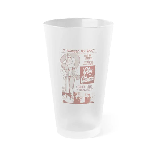 GLEN OR GLENDA 1953 Movie Poster - Frosted Pint Glass 16oz Default Title - Go Mug Yourself