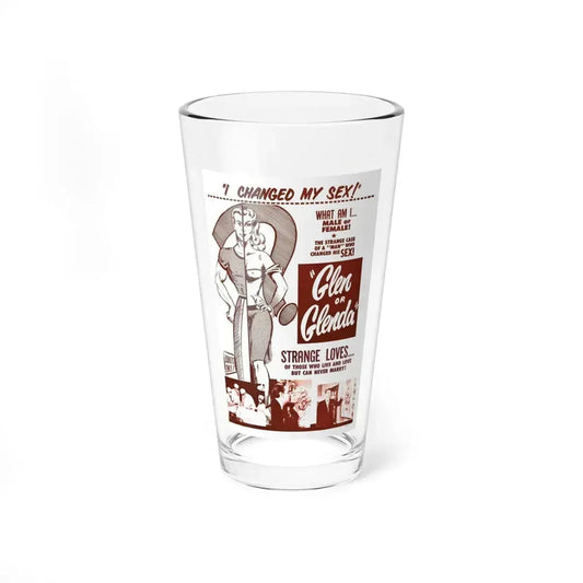 GLEN OR GLENDA 1953 Movie Poster - Pint Glass 16oz 16oz - Go Mug Yourself