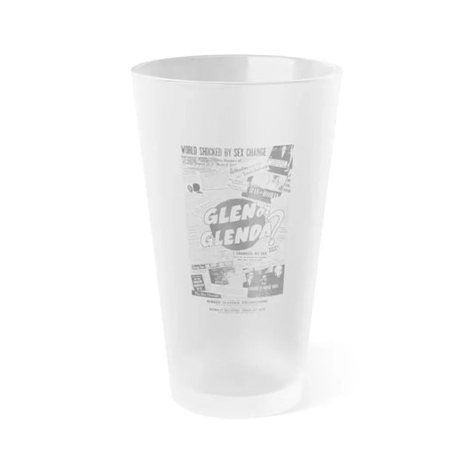 GLEN OR GLENDA (2) 1953 Movie Poster - Frosted Pint Glass 16oz Default Title - Go Mug Yourself