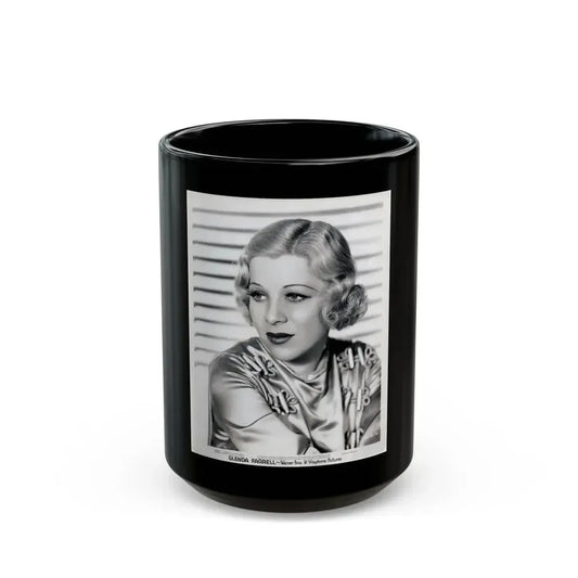 Glenda Farrell #26 (Vintage Female Icon) Black Coffee Mug 15oz - Go Mug Yourself