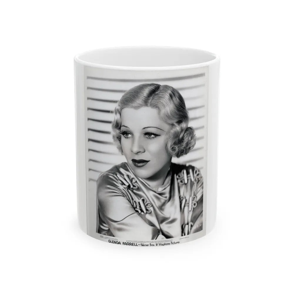 Glenda Farrell #26 (Vintage Female Icon) White Coffee Mug-11oz-Go Mug Yourself