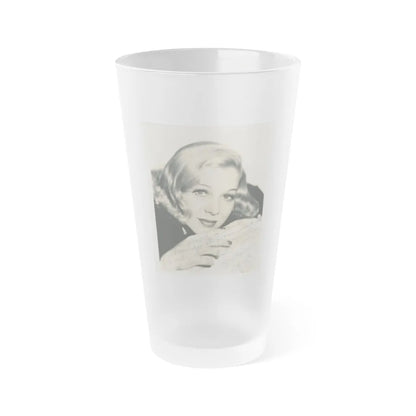 Glenda Farrell #28 (Vintage Female Icon) Frosted Pint Glass 16oz-16oz-Frosted-Go Mug Yourself