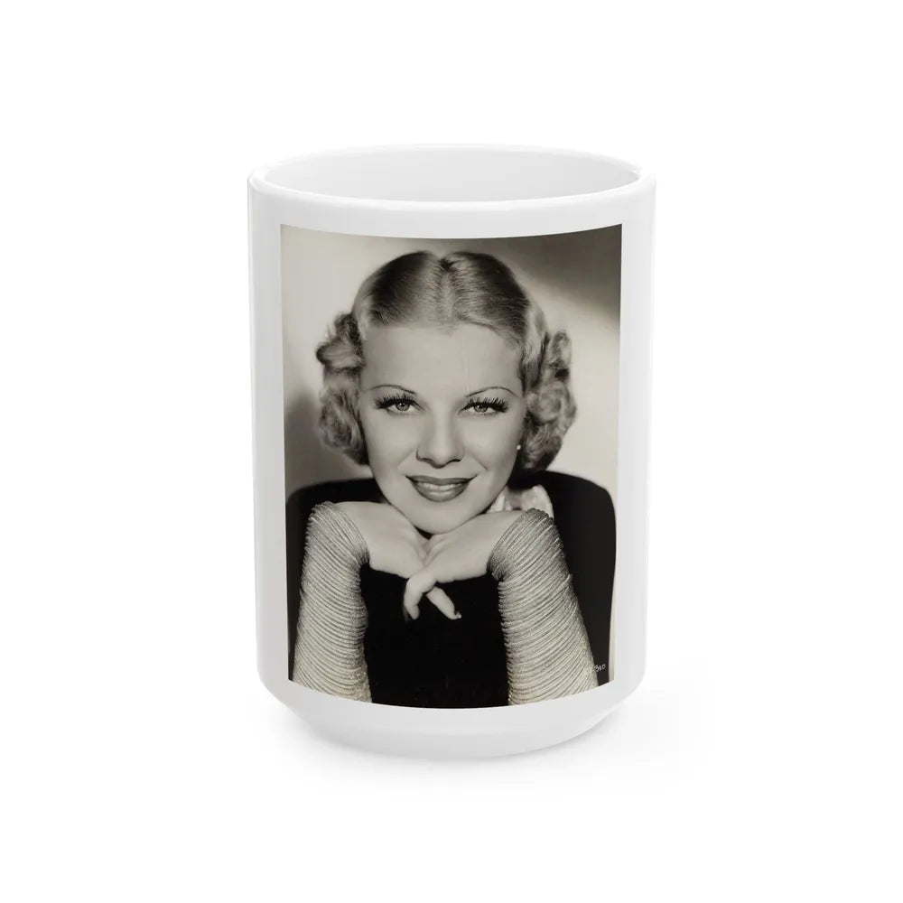 Glenda Farrell #32 (Vintage Female Icon) White Coffee Mug-15oz-Go Mug Yourself