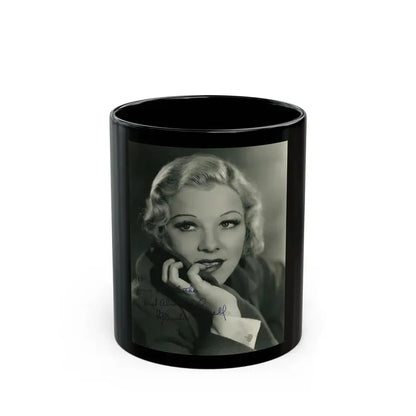 Glenda Farrell #33 (Vintage Female Icon) Black Coffee Mug 11oz - Go Mug Yourself