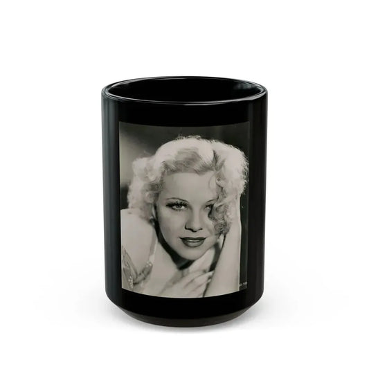 Glenda Farrell #39 (Vintage Female Icon) Black Coffee Mug 15oz - Go Mug Yourself