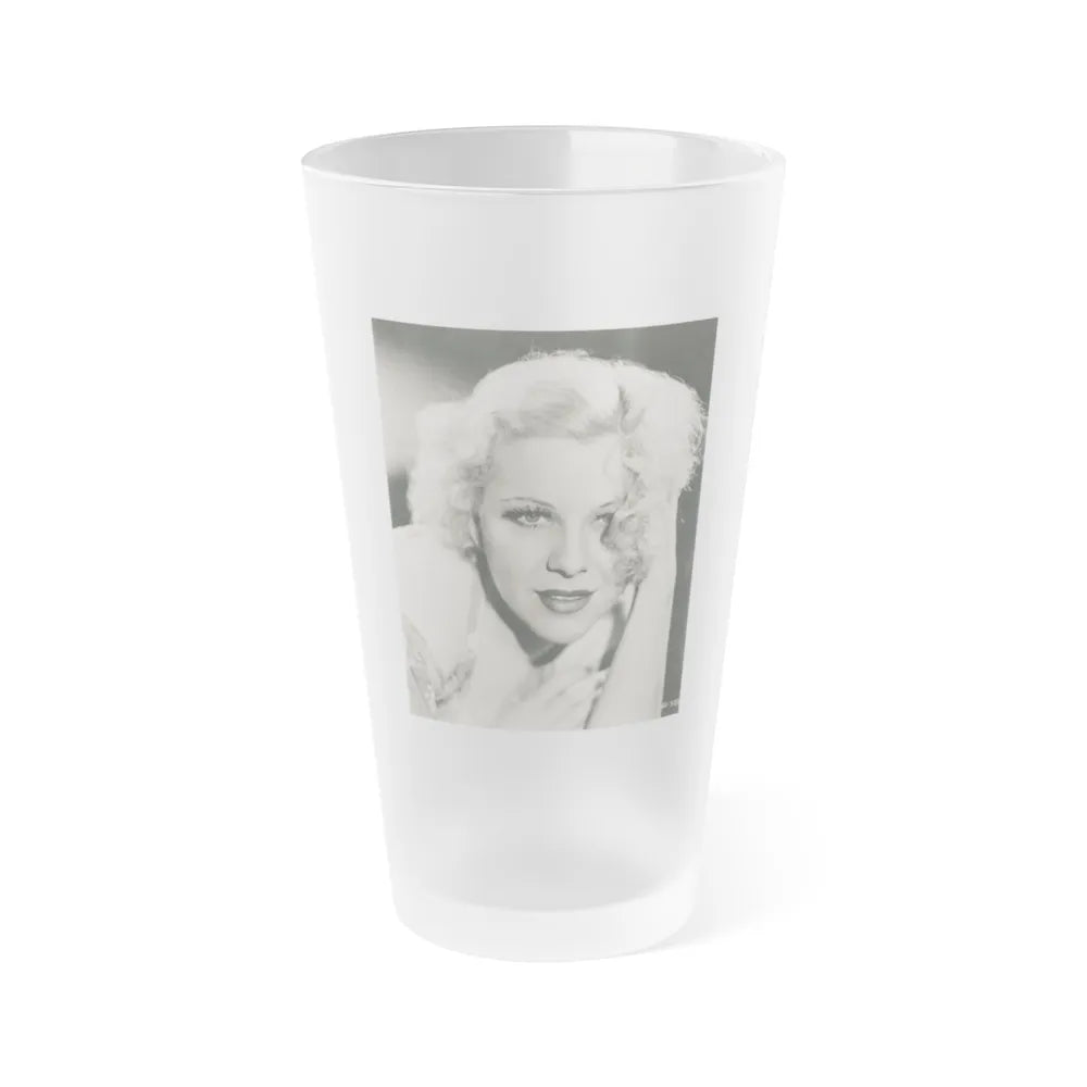 Glenda Farrell #39 (Vintage Female Icon) Frosted Pint Glass 16oz-16oz-Frosted-Go Mug Yourself