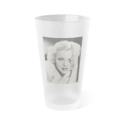 Glenda Farrell #39 (Vintage Female Icon) Frosted Pint Glass 16oz 16oz Frosted - Go Mug Yourself