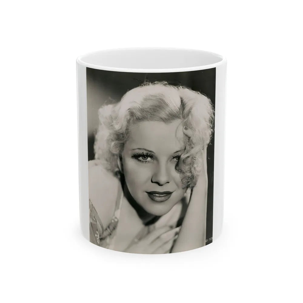 Glenda Farrell #39 (Vintage Female Icon) White Coffee Mug-11oz-Go Mug Yourself