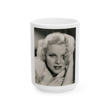 Glenda Farrell #39 (Vintage Female Icon) White Coffee Mug-15oz-Go Mug Yourself