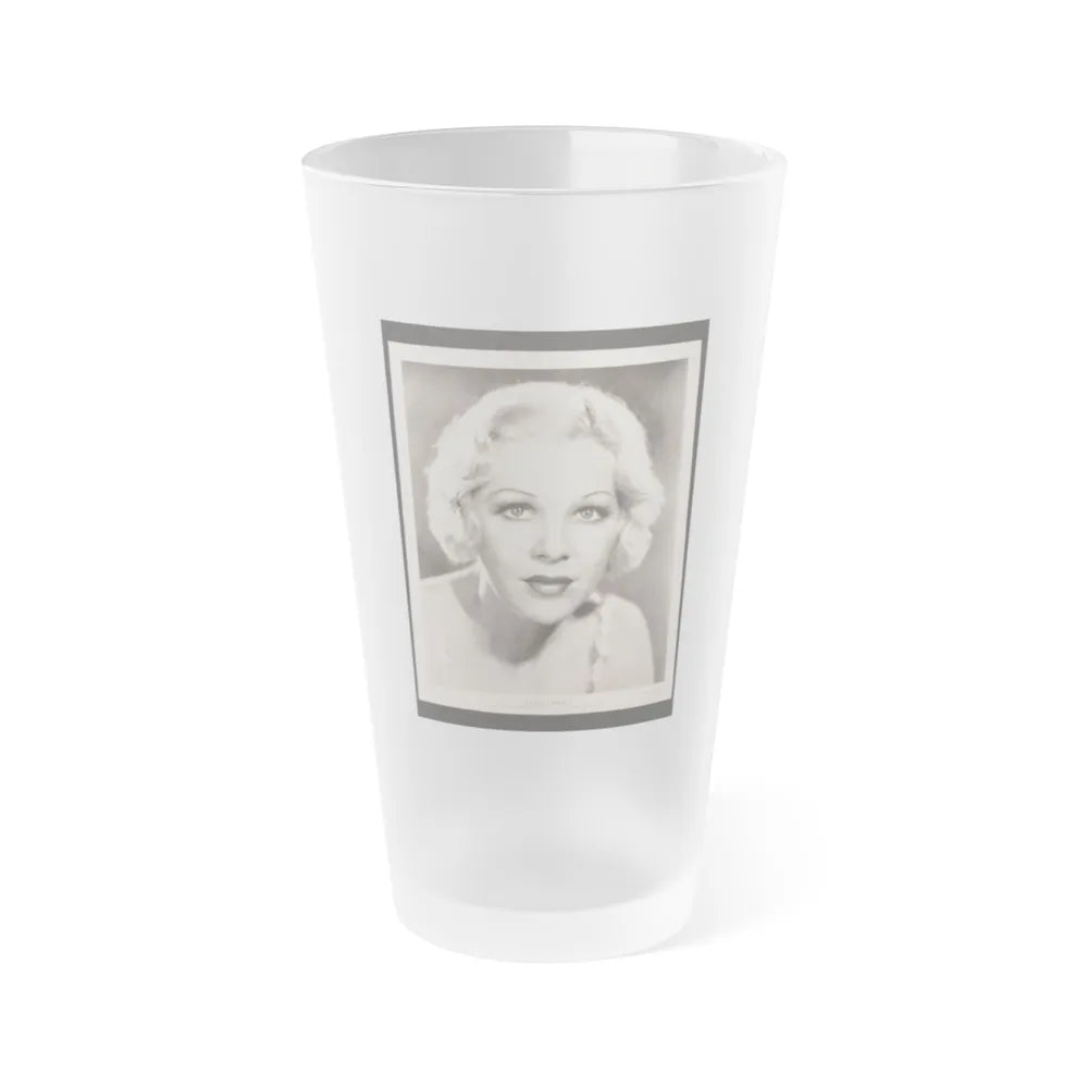 Glenda Farrell #47 (Vintage Female Icon) Frosted Pint Glass 16oz-16oz-Frosted-Go Mug Yourself