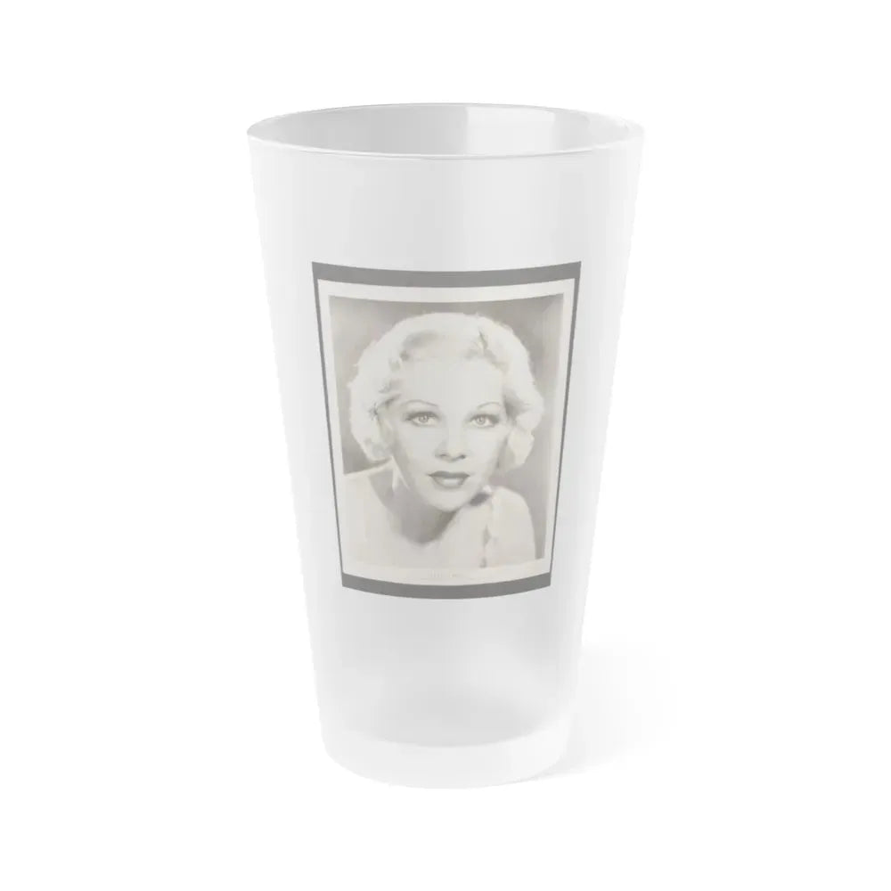Glenda Farrell #47 (Vintage Female Icon) Frosted Pint Glass 16oz 16oz Frosted - Go Mug Yourself