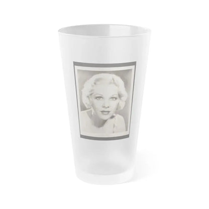 Glenda Farrell #47 (Vintage Female Icon) Frosted Pint Glass 16oz 16oz Frosted - Go Mug Yourself