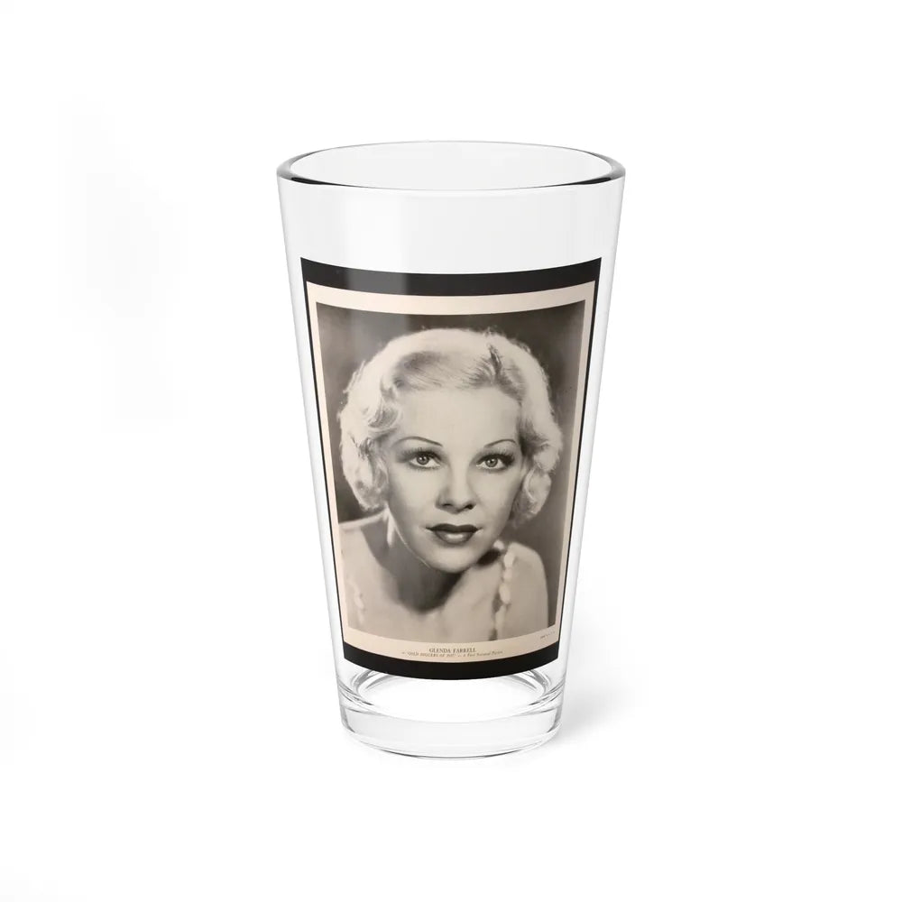 Glenda Farrell #47 (Vintage Female Icon) Pint Glass 16oz-16oz-Go Mug Yourself